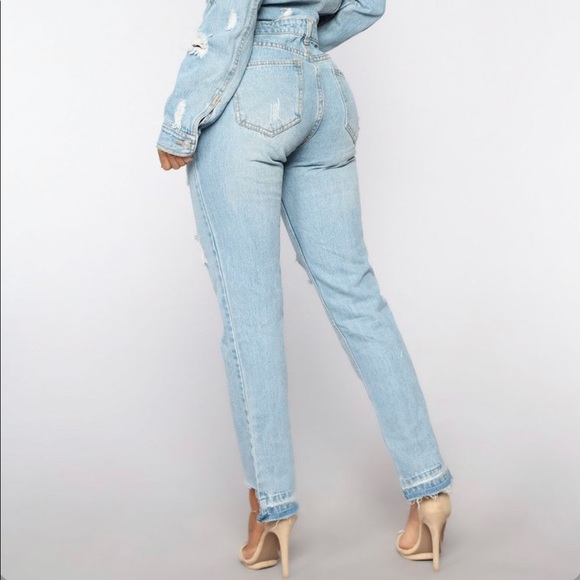 Distressed Denim Jumpsuit, Brand new with tags. - Picture 4 of 7